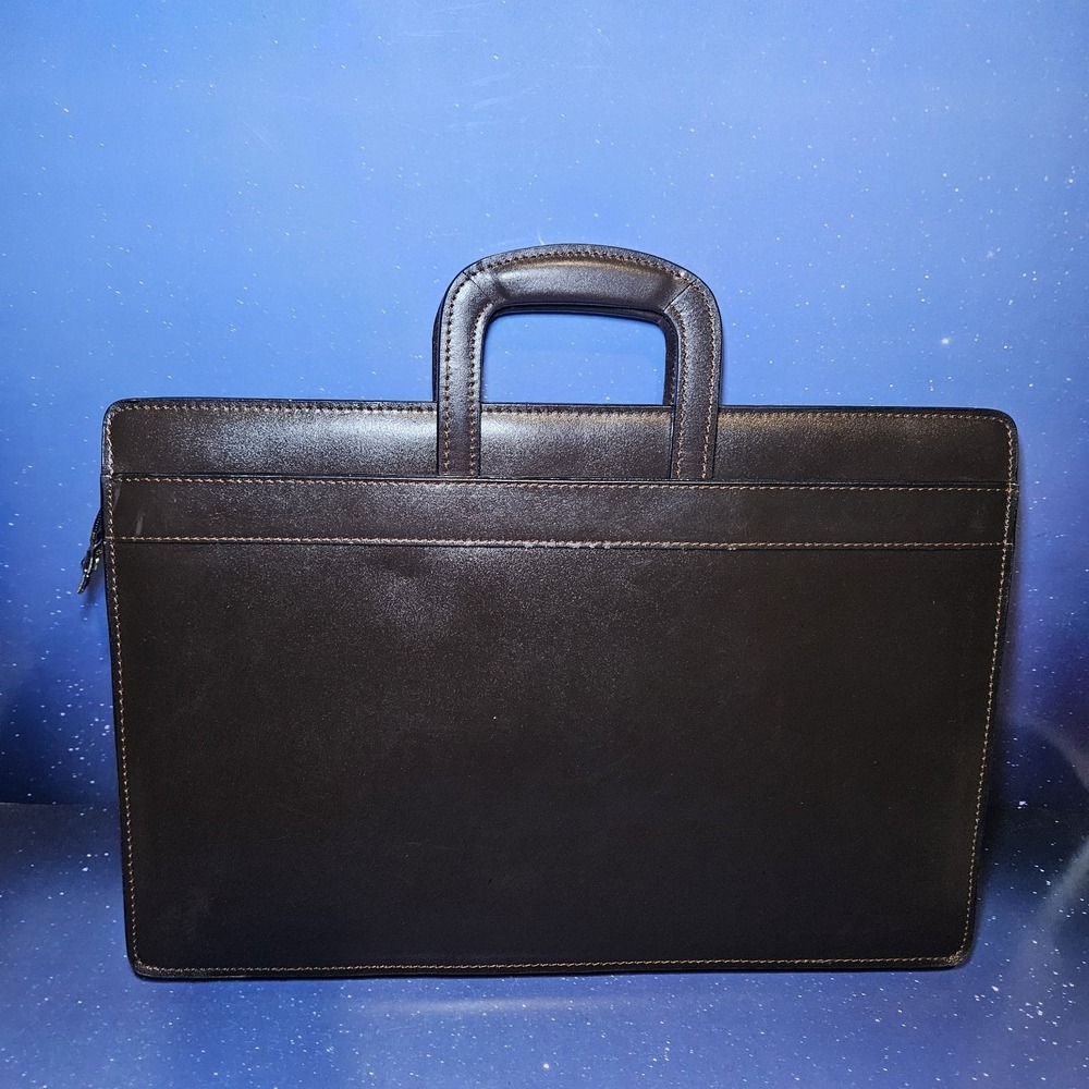 Samsonite Dignitary 3" Document Portfolio Burgundy Genuine Leather